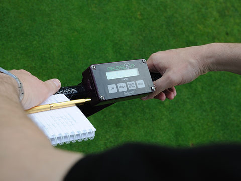 Moisture meter to record dry down rates