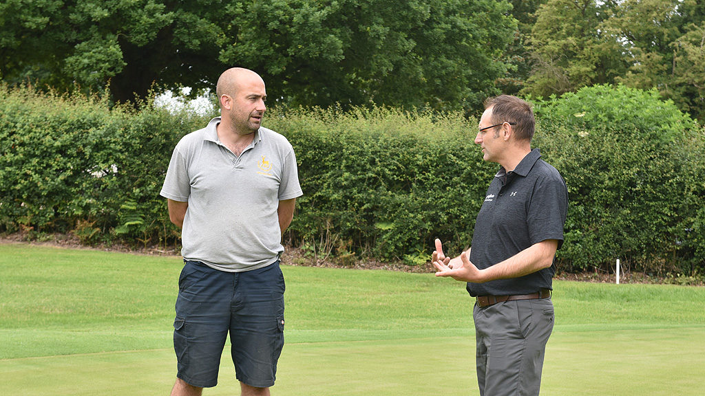 Matt Aplin and Glenn Kirby at Goring and Streatley Golf Club