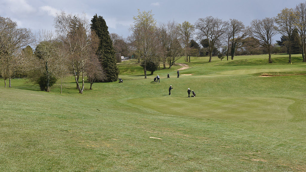 Players on the course at Corhampton